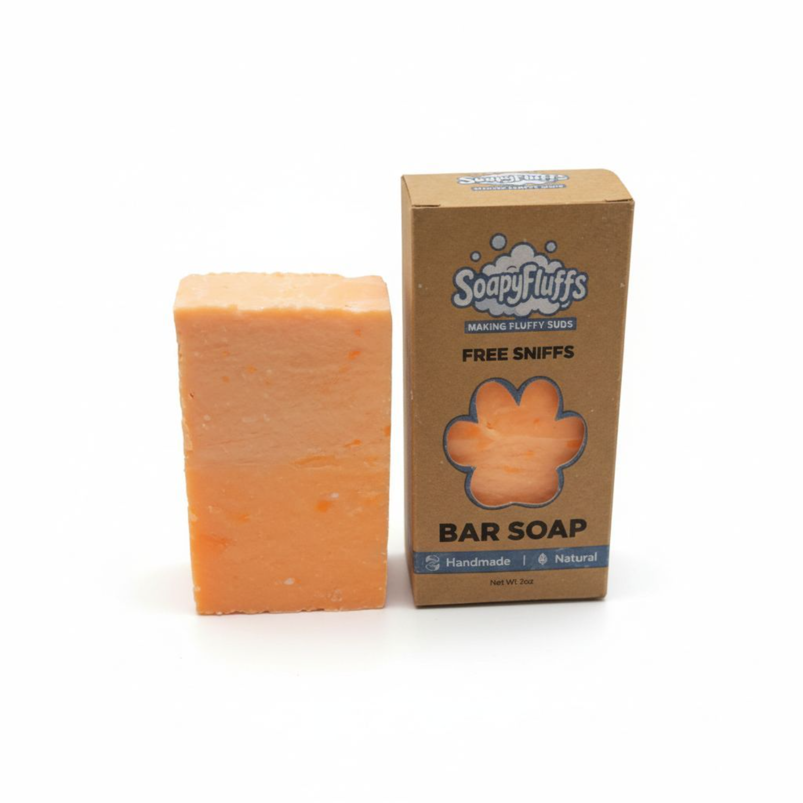 Orange Soda Artisan Soap by Soapyfluffs – Luxurious Fragranced with Vanilla & Orange