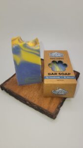 Stormy Rain Mini Artisan Soap by Soapyfluffs – Luxurious Fragranced with Wisteria & Musk