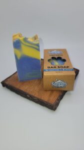 Stormy Rain Mini Artisan Soap by Soapyfluffs – Luxurious Fragranced with Wisteria & Musk