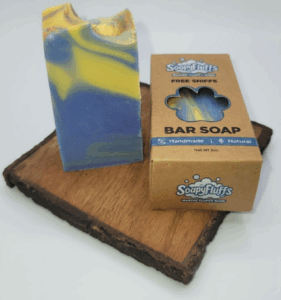 Stormy Rain Mini Artisan Soap by Soapyfluffs – Luxurious Fragranced with Wisteria & Musk