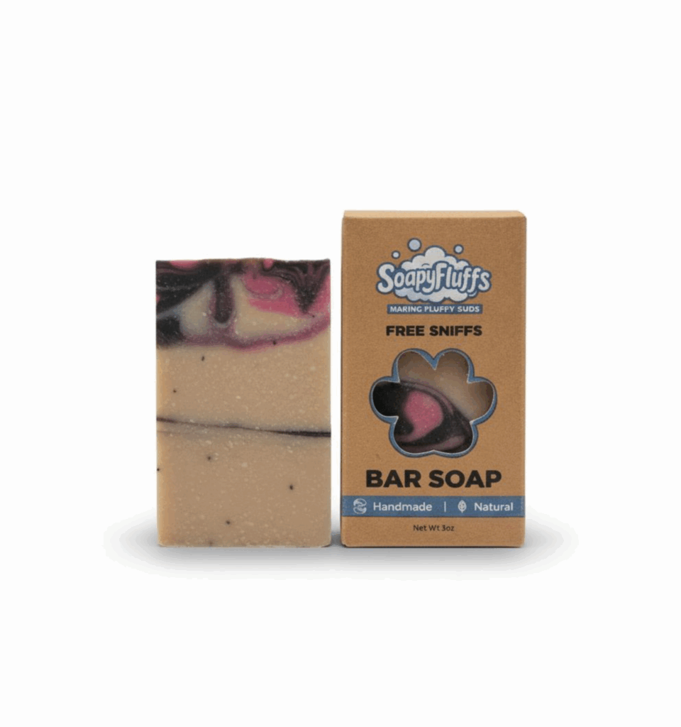 Black Raspberry Vanilla Mini Artisan Soap by Soapyfluffs – Luxurious Fragrance with Vanilla & Berry
